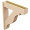 Ekena Millwork 7 1/2-in W x 30-in D x 36-in H Funston Block Rough Cedar Woodgrain TimberThane Outlooker, Primed Tan OUTUR075X30X36FST44RCPR - alternate 4